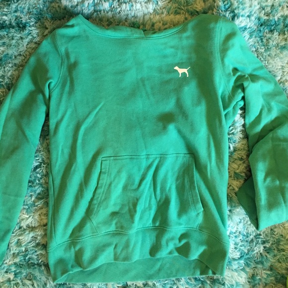 Green Victoria's Secret PINK hoody