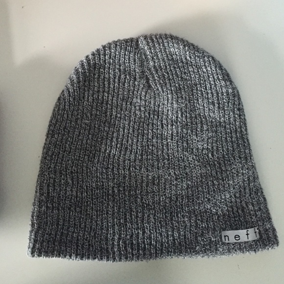 grey neff beanie