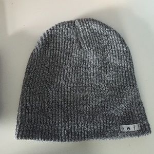 grey neff beanie