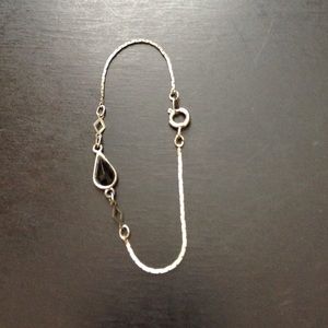 Black and silver bracelet