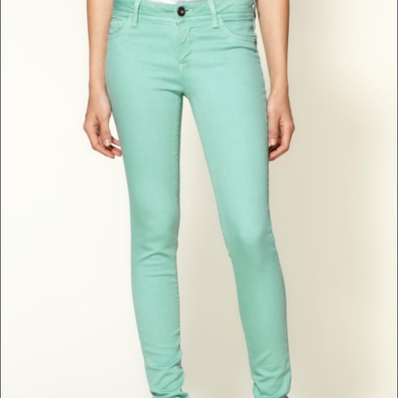 DL1961 skinny Amanda jeans in blue/light teal
