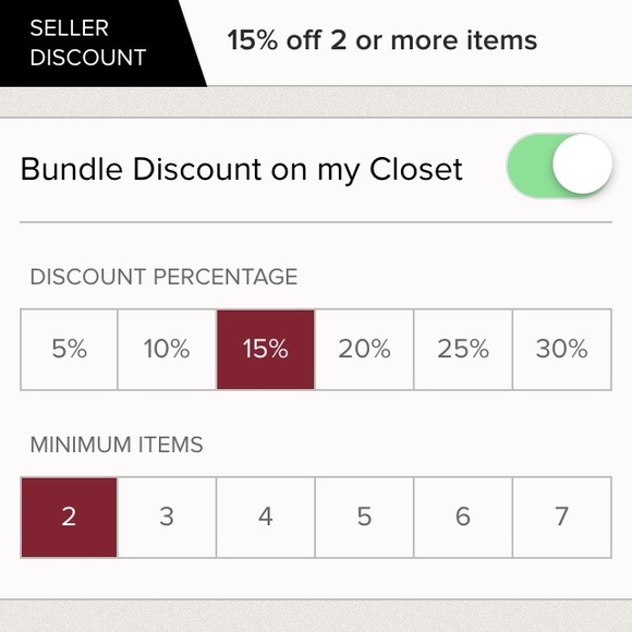 BUNDLE DISCOUNTS