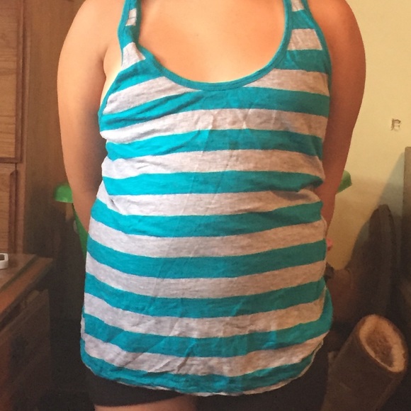 Blue striped tanktop