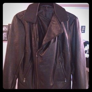 Black "leather" jacket