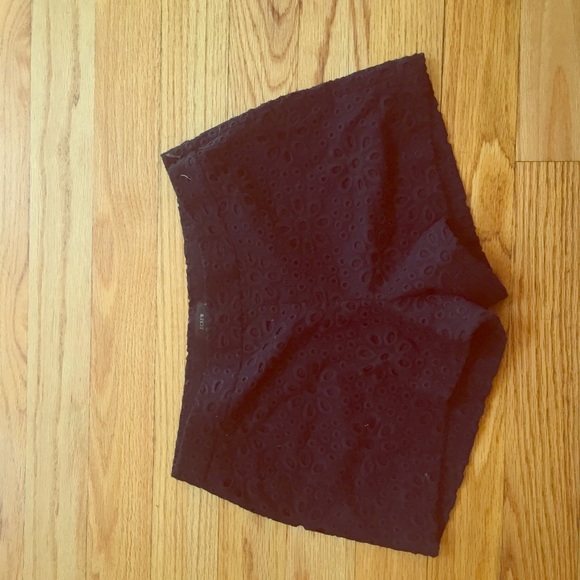 J. Crew navy blue lace shorts