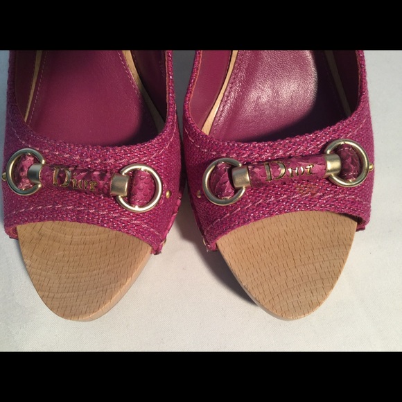 Dior Raspberry Wood Mules πHOST PICK 3/13/16 - Picture 4 of 4