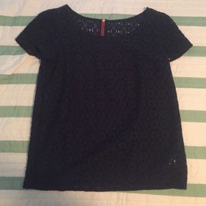 Lilly Pulitzer navy lace top