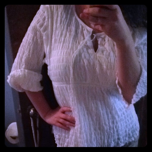 White bohemian blouse