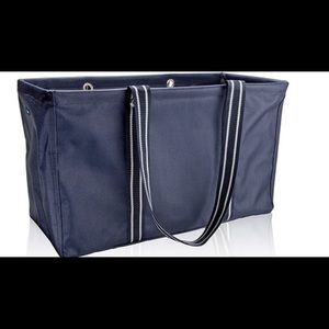 Thirty One 31 Large utility tote navy blue
