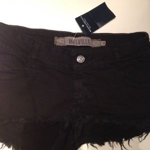 Brandy Melville Black Denim Shorts