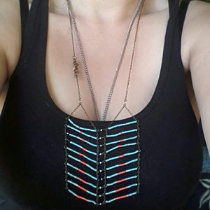 Long tribal necklace