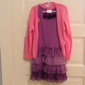 Dress and button up sweatshirt