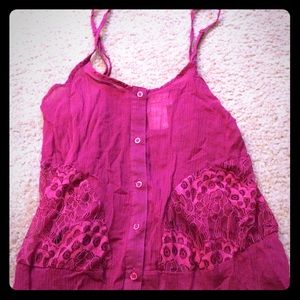 Magenta crop top