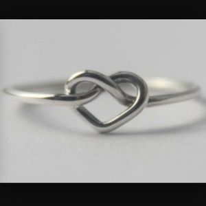 Infinity heart ring