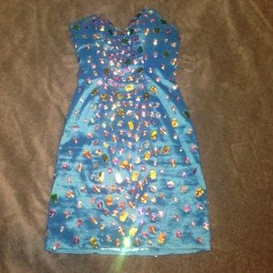 Blue Homecoming Dress