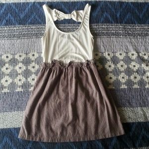 Two-tone Dress with bow in back