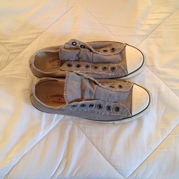 Converse john varvatos laceless gray sneakers