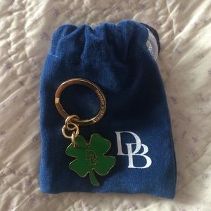 Dooney and Bourke four leave clover key chain