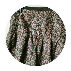 💛Lace & Floral Print Skirt