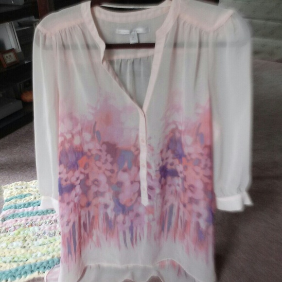 Lauren conrad Tops - Sheer watercolor top