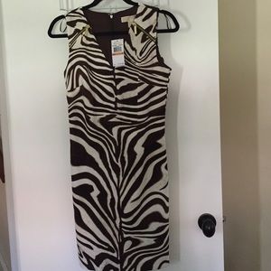 Michael Kors size S Zebra/Tie Dye print dress