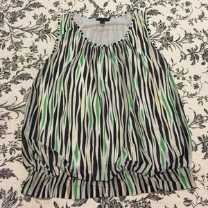 BNWOT Banded Flowy Tank