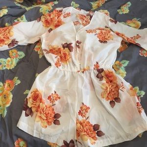 Cute floral romper