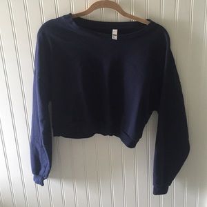 American apparel cropped crewneck