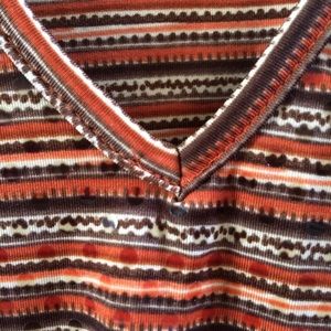 orange and brown shimmery tank