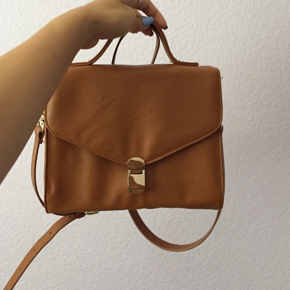 Brown cross body bag
