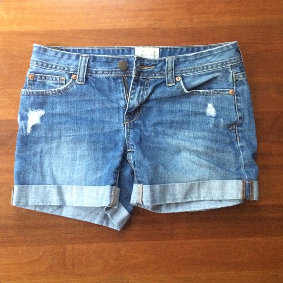 Aeropostale Medium Wash Bermuda Shorts