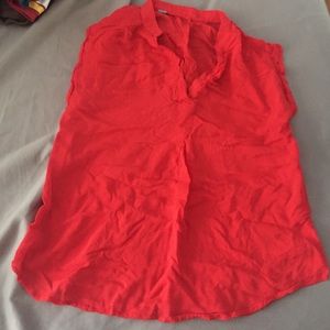 Lightweight red dress top