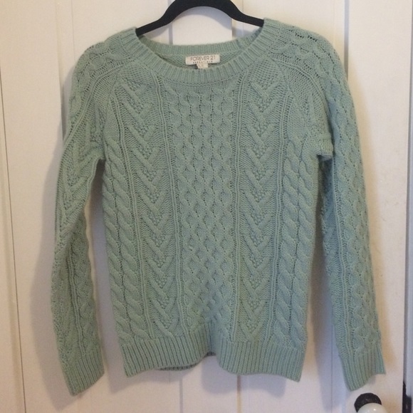 Sea Foam green sweater