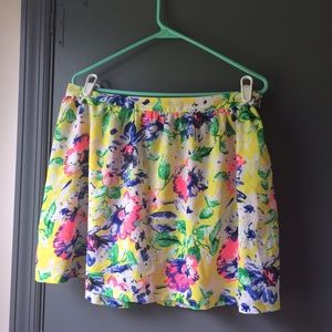 🎉HP🎉Yellow Floral Skirt