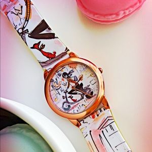 🆕Izak Zenou Girl on Bike Watch