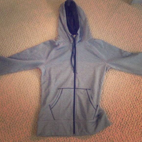 Gray champion zip up jacket