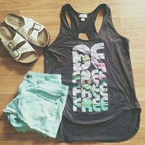 SPRING ESSENTIAL: Hi-lo BE FREE FREE FREE tank