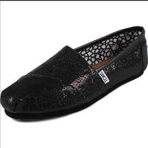 Toms women's classic glitter slip on