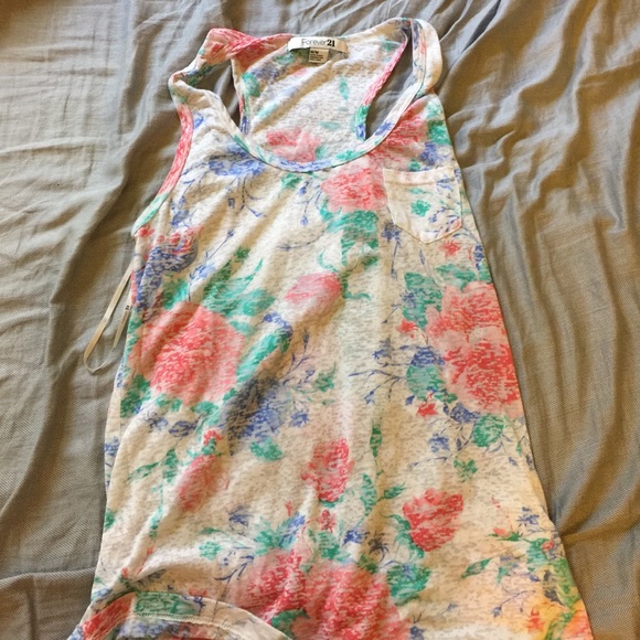Floral tank top