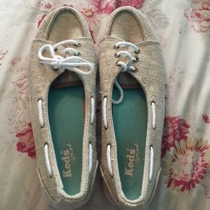 Keds Sport Slip On Gold Metallic Sparkle