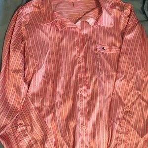 Victoria secret long  silk pajama shirt!