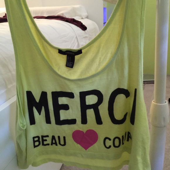 Merci Beau Coup crop top