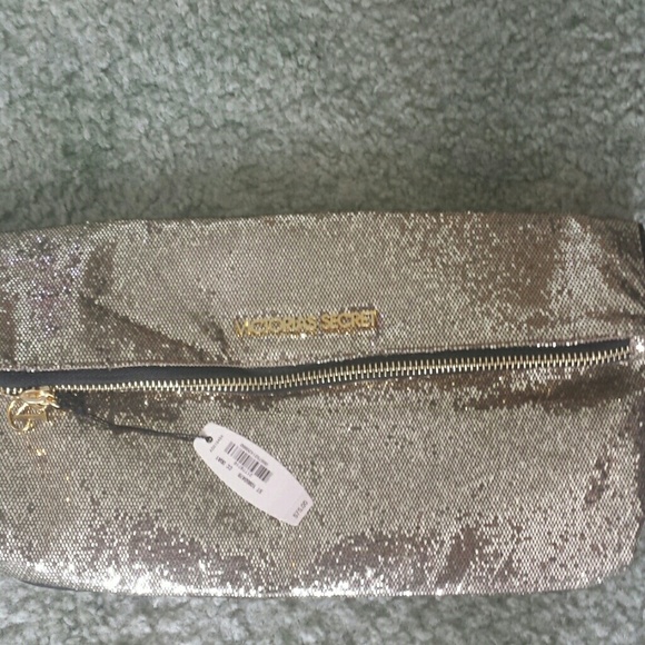 Victoria secret gold clutch