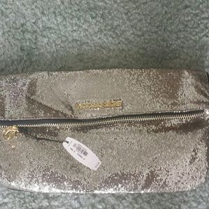 Victoria secret gold clutch