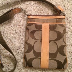 Coach leather cross body