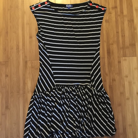 Keds striped short dress. Never worn.