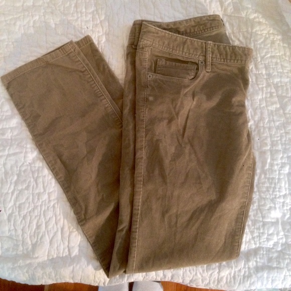 Khaki Colored Corduroy Pants