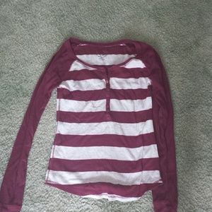 Striped long sleeve shirt