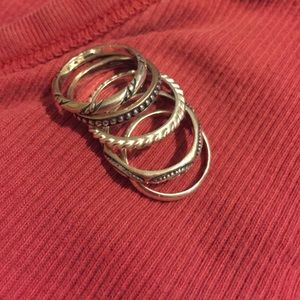 Silpada 5 stackable rings