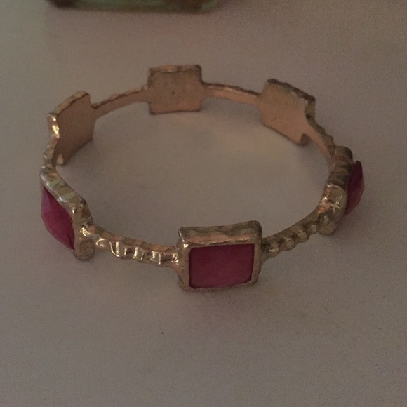 Gold and Magenta bangle